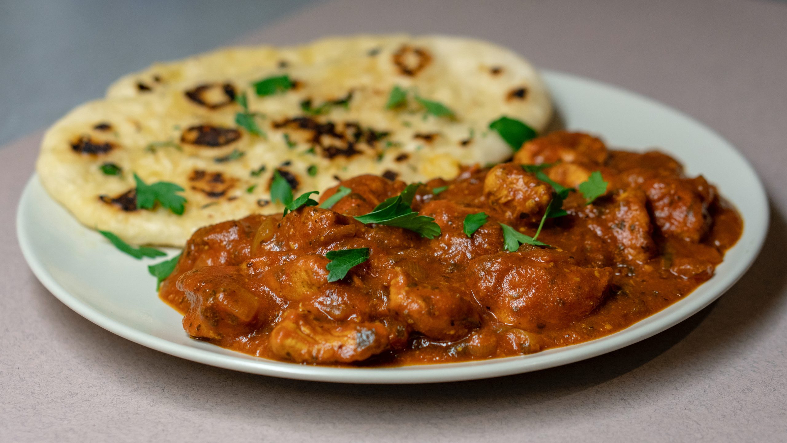 Curry and flatbread