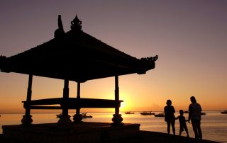 Sunset at Sanur Beach in Bali