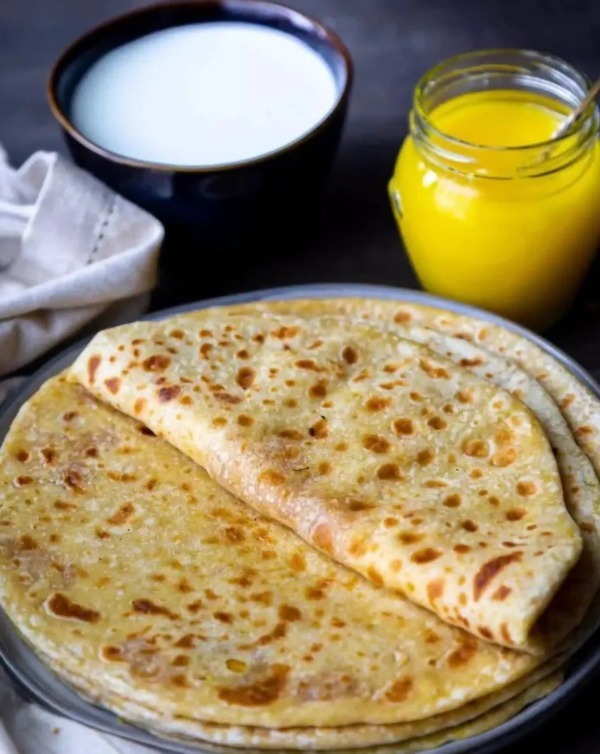 Puran Poli, an Indian dessert.